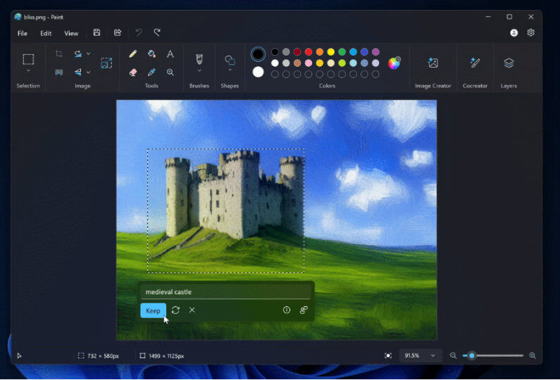 Microsoft Paint y Bloc de notas ahora incluyen inteligencia artificial MUESTRA MEJORAS CON LA IA