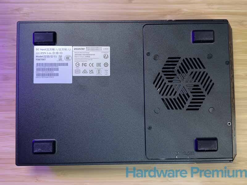 Asustor FS6706T vista inferior