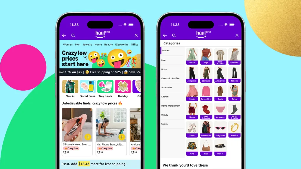 Amazon lanza Amazon Haul para competir con Temu y Shein