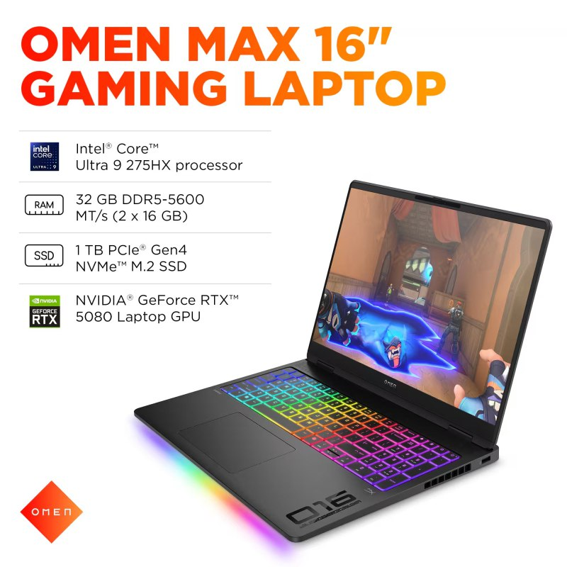 HP prepara su portátil gaming más potente: el Omen Max 16 con procesador de 24 núcleos