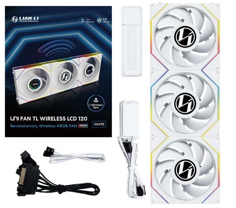 Lian Li Uni Fan TL Wireless con accesorios