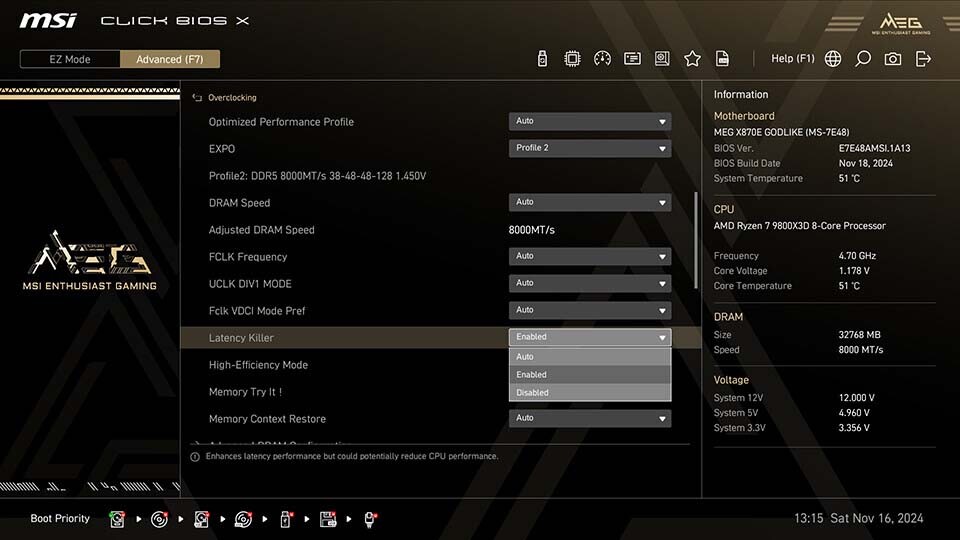 MSI reduce tiempo respuesta memoria Ryzen 9000