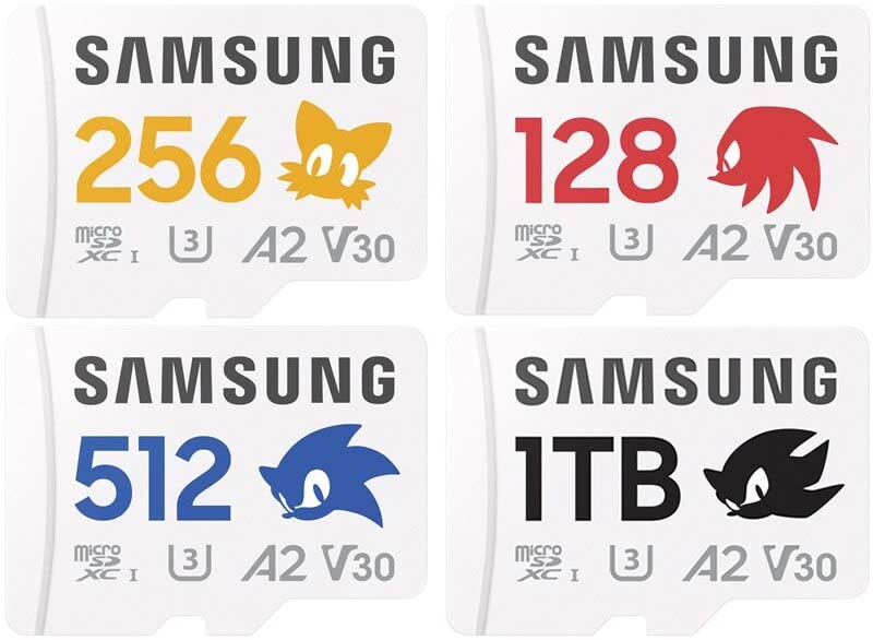 Samsung presenta microSD con los personajes de Sonic the Hedgehog