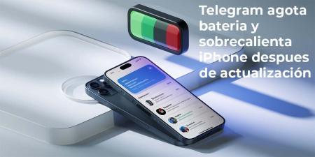 Telegram causa problemas de batería en iPhone tras su última actualización