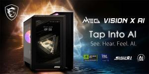 MSI Lanza su Nueva PC Gaming MEG VISION X AI con Pantalla Táctil y lo Último en Gráficos MSI MEG VISION X AI presentado en el ces2025