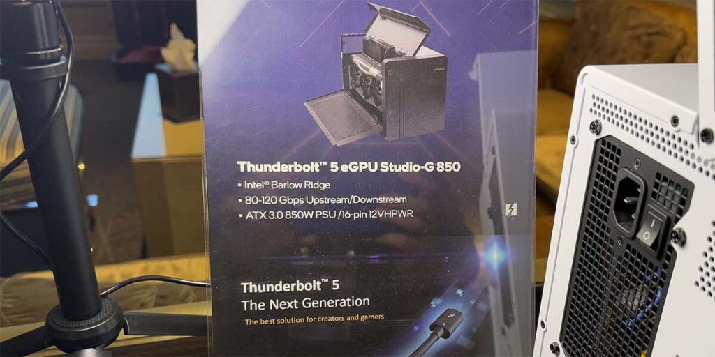 Sparkle Studio G850 egpu externa Thunderbolt 5 con psu 850w
