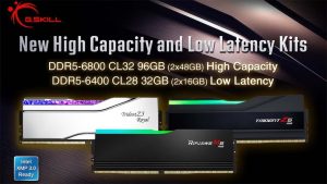 G.Skill lanza módulos DDR5 de 16 y 48 GB con baja latencia y frecuencia aumentada