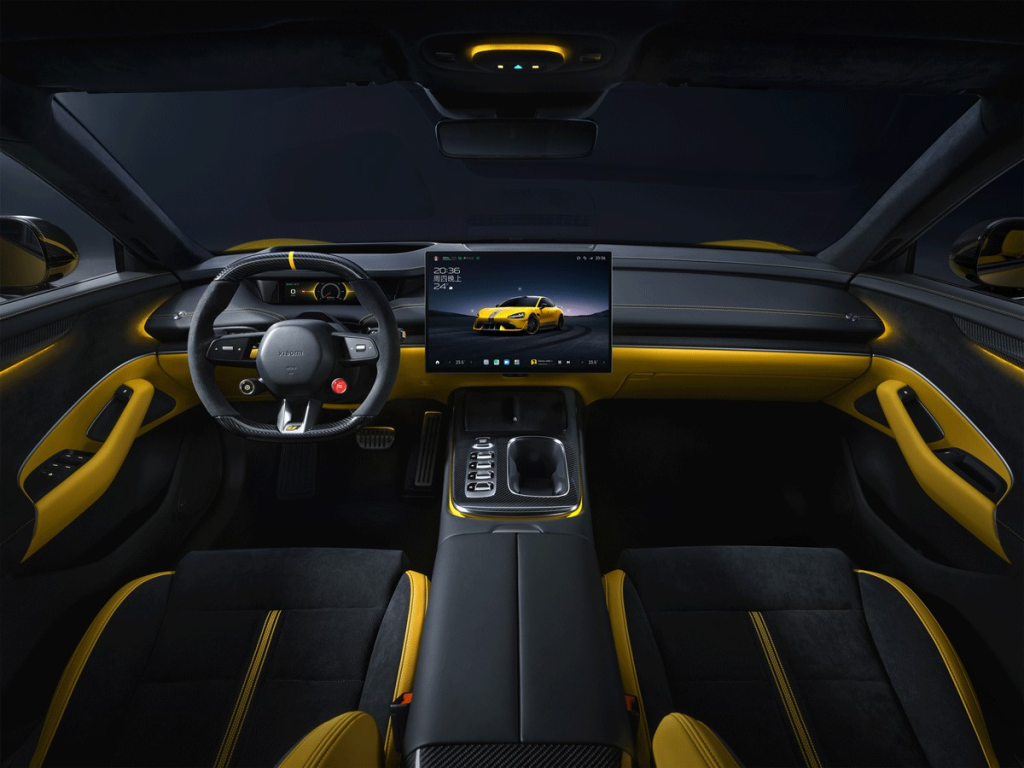 Interior del Xiaomi SU7 Ultra