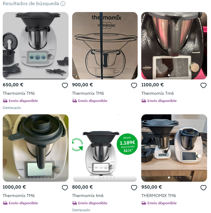 Las ventas de Thermomix TM6 se disparan en segunda mano con la llegada de la TM7