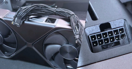 Conector quemado de una RTX 5090 Founders Edition al usar cable de alimentación no oficial