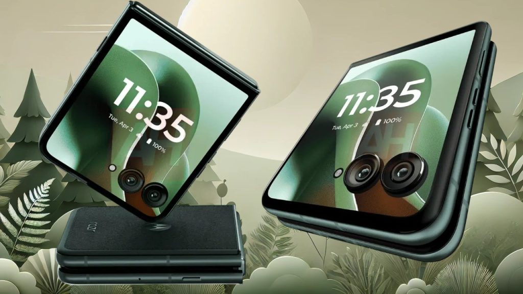Motorola Razr Plus 2025: Diseño de cuero sintético y gran pantalla externa