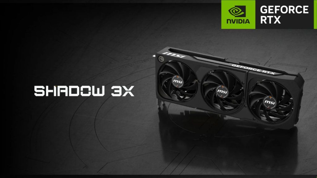 MSI Introduce las GeForce RTX 5080 y RTX 5070 Ti en la Serie Shadow 3X Sin Iluminación RGB