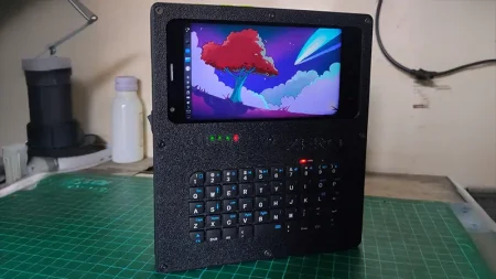 Este PC portátil Linux está fabricado con un viejo teléfono Android