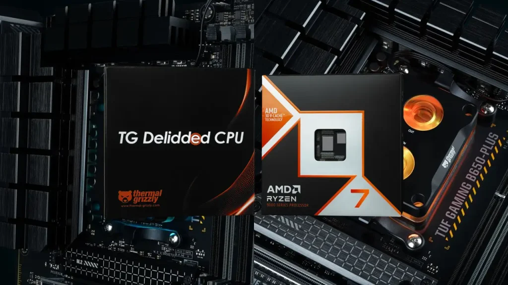 Thermal Grizzly ofrece el escaso Ryzen 7 9800X3D con delid: Alto Rendimiento sin Riesgos