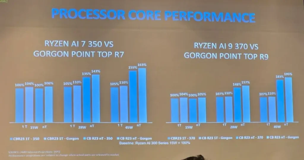 AMD Gorgon point comparativa