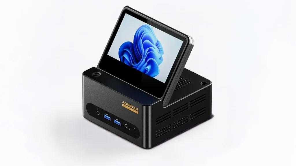 AOOSTAR G-Flip: Mini PC con pantalla desplegable y el potente Ryzen AI 9 HX 370