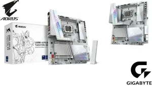 Gigabyte lanza la Z890 Aorus Tachyon Ice: diseño innovador para overclocking extremo