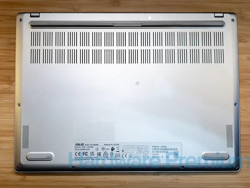 Asus Vivobook S 14 OLED m5406w tapa inferior con rejilla de ventilación