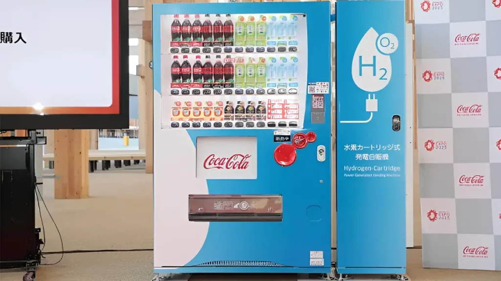Coca-Cola introduce al mercado máquinas expendedoras autónomas que funcionan con hidrógeno
