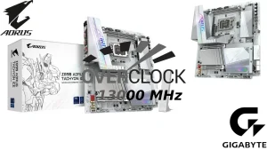 Nuevo récord de overclocking en memoria DDR5: Gigabyte se acerca a los 13,000 MHz con su Z890 Tachyon Ice
