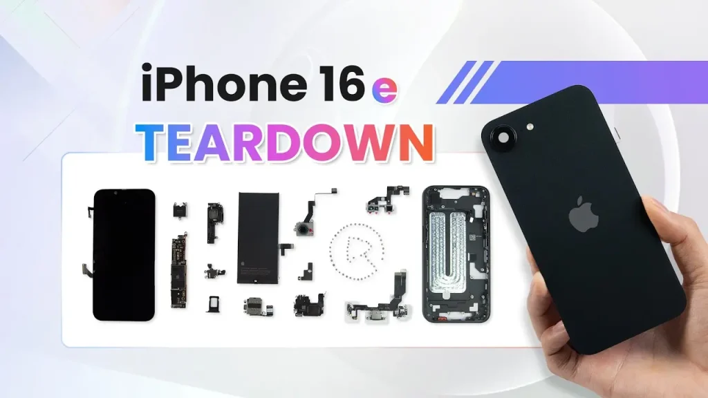 iPhone 16e: Un teardown revela una batería más grande y fácil de reemplazar