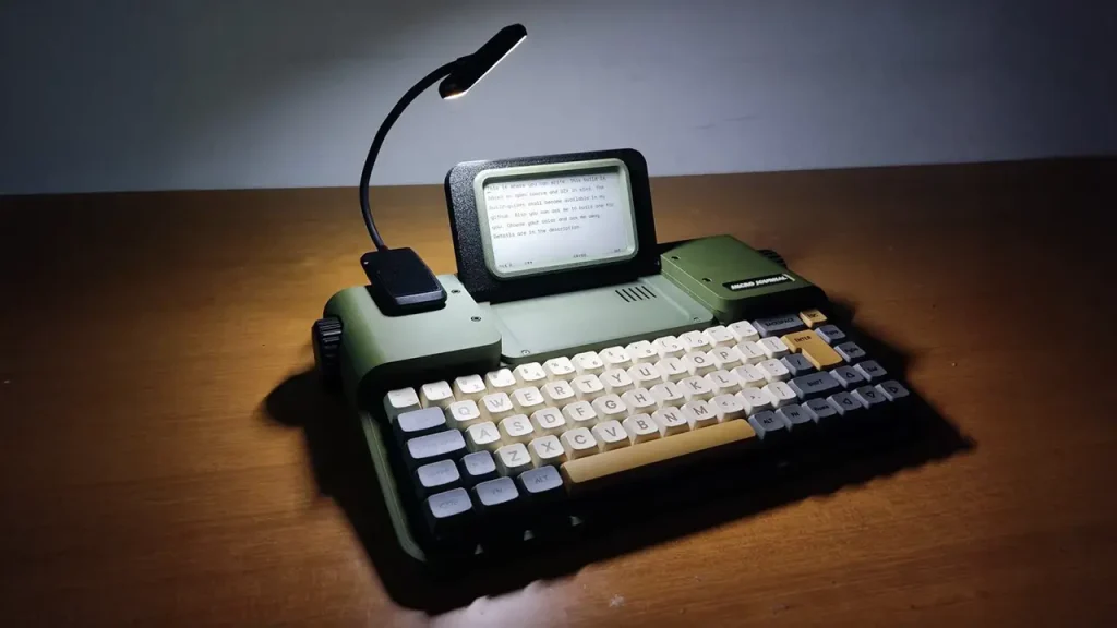 El Micro Journal Rev.7 trae la esencia de la máquina de escribir al mundo digital con pantalla E Ink