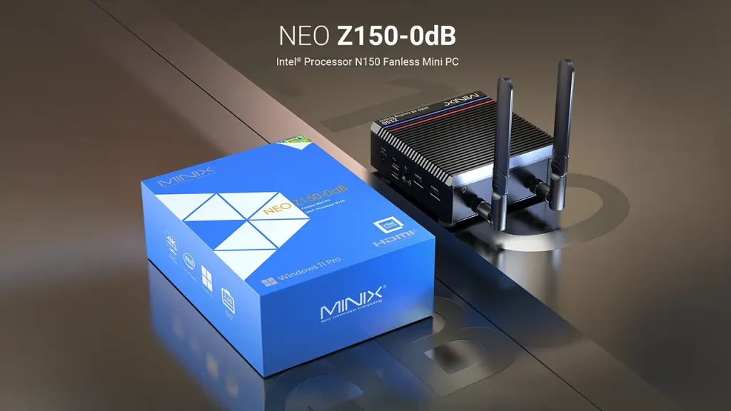 MINIX Z150-0dB: Un mini PC fanless más potente llega al mercado