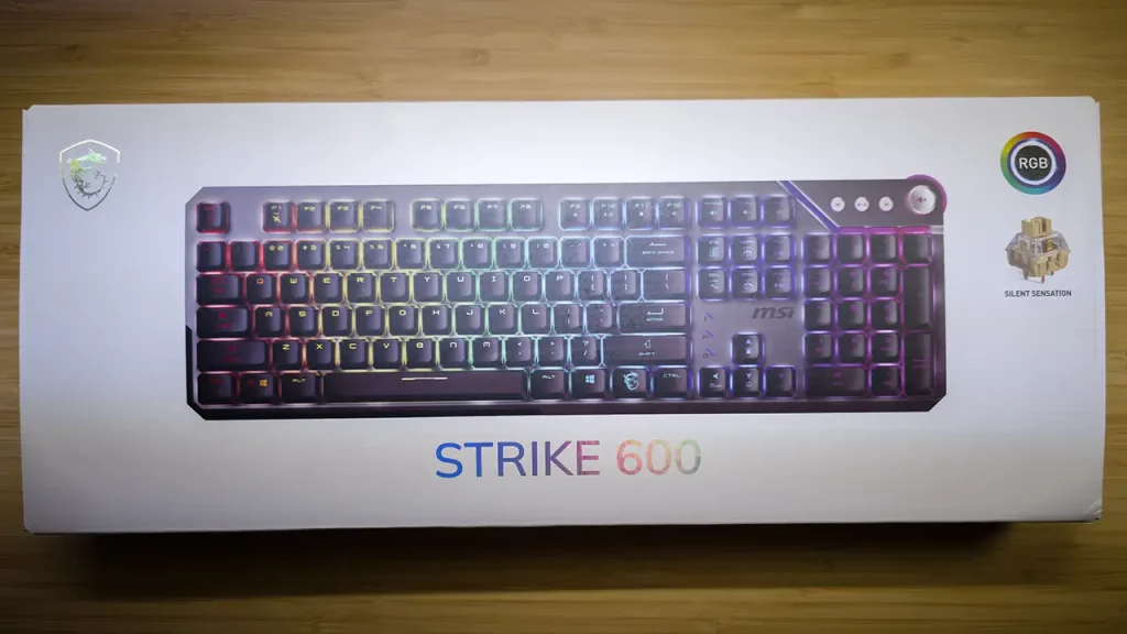 MSI STRIKE 600 en su embalaje