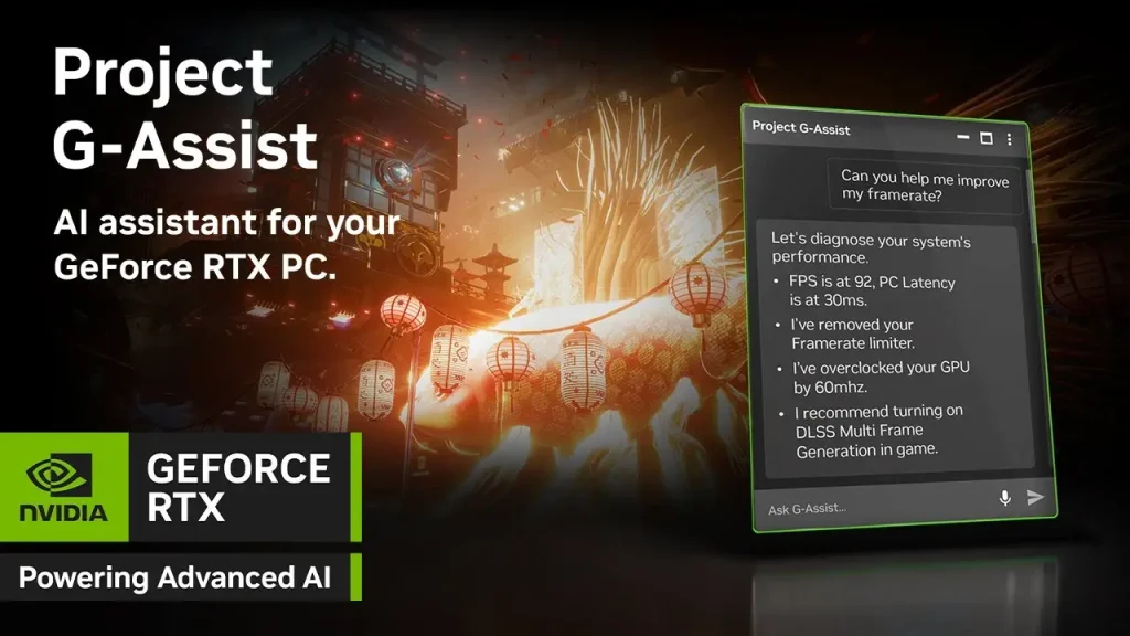 NVIDIA lanza Project G-Assist, un asistente de IA para GPUs GeForce RTX con 12GB o más