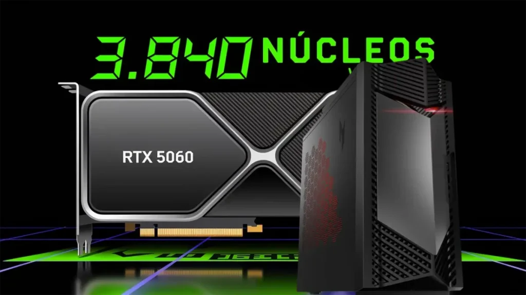 Acer revela la nueva RTX 5060 de 8 GB con su Nitro N50
