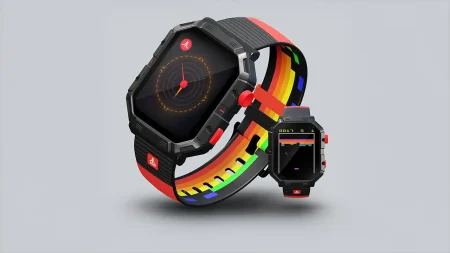 Este reloj de $80 combina el espíritu Atari 2600 con cuatro juegos clásicos jugables