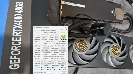 RTX 4090 de 48 GB con refrigeración líquida se vende en China a un precio menor que la RTX 5090