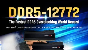 Nuevo récord mundial de overclocking DDR5: G.Skill alcanza los 12.772 MT/s con Trident Z5