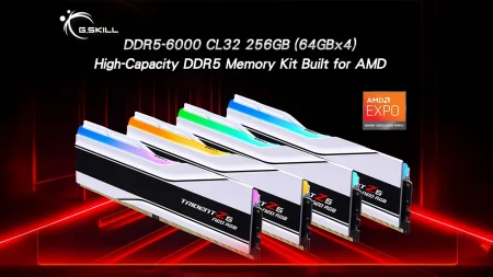 G.Skill lanza el primer kit de memoria DDR5 de 256 GB a 6000 MT/s CL32