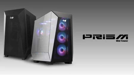 InWin PRISM: Nueva torre Mid-Tower espaciosa de 10 kg con diseño único y cuatro ventiladores incluidos