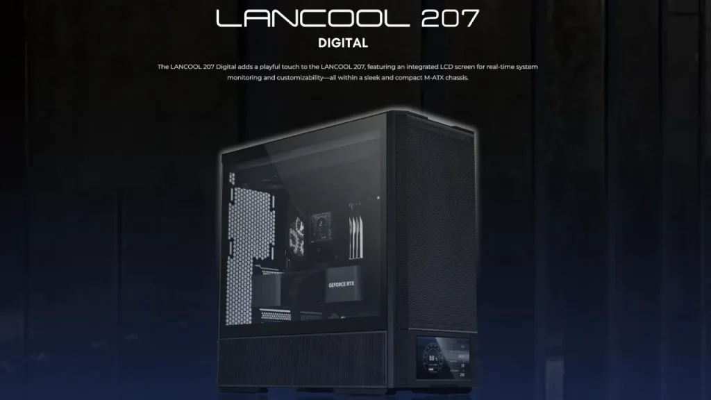 Lian Li LANCOOL 207 Digital con pantalla LCD de 6 pulgadas y diseño optimizado