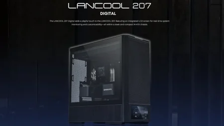 Lian Li LANCOOL 207 Digital con pantalla LCD de 6 pulgadas y diseño optimizado