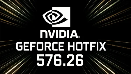 NVIDIA lanza el driver GeForce Hotfix 576.26 para corregir errores críticos en juegos y monitores