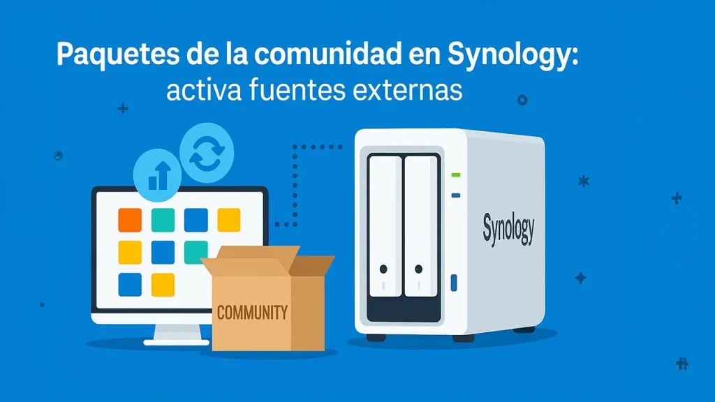 Paquetes de la comunidad en Synology: activa fuentes externas