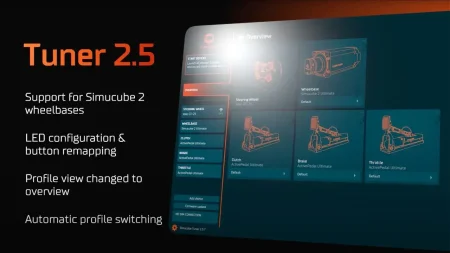 Simucube Tuner 2.5 lo unifica todo y mejora la experiencia en el simracing
