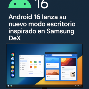 Android 16 lanza su nuevo modo escritorio inspirado en Samsung DeX