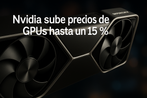 Nvidia sube los precios de sus gráficas hasta un 15 % por costes y aranceles