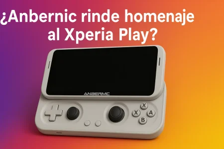 Anbernic podría lanzar una consola portátil con diseño deslizante al estilo Xperia Play