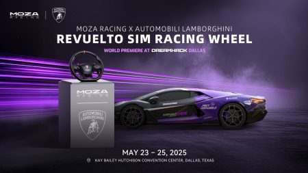 MOZA Racing x Lamborghini Revuelto Sim Racing Wheel: lujo e ingeniería al volante