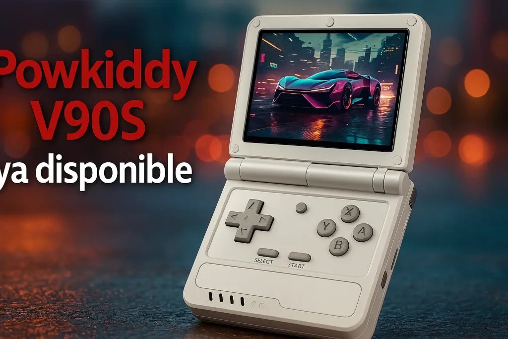 Powkiddy V90S ya disponible: la consola retro plegable que planta cara a Miyoo y Anbernic
