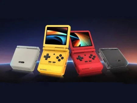 Powkiddy V90S: el nuevo competidor en consolas retro de tipo clamshell