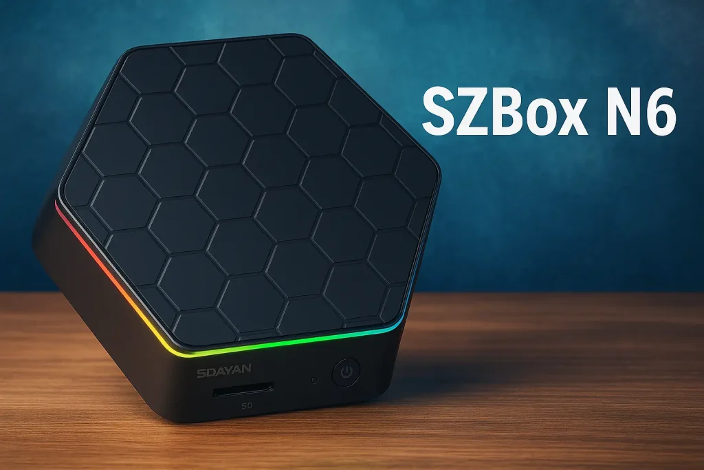 SZBox N6: el mini PC compacto que sorprende por su diseño y soporte para HDD magnético