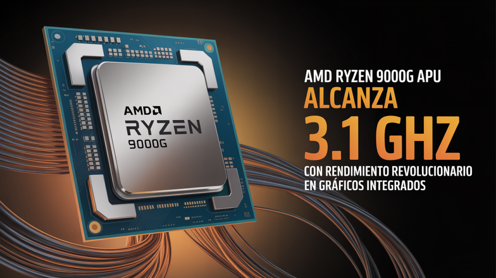 AMD Ryzen 9000G: La nueva APU que alcanza 3.1 GHz y marca un antes y después en gráficos integrados