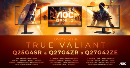 AOC Q25G4SR y Q27G4ZR: nuevos monitores QHD con hasta 300 Hz