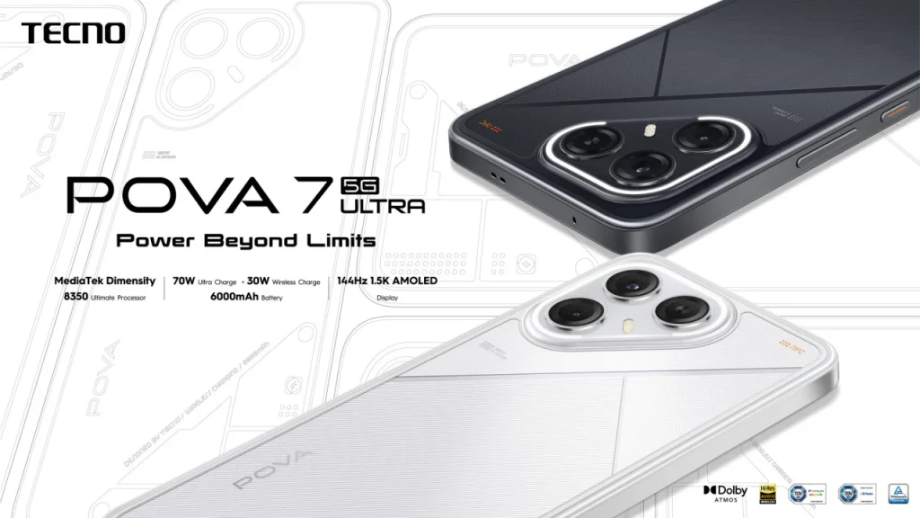 Tecno Pova 7 Ultra 5G: un gama media con diseño galáctico